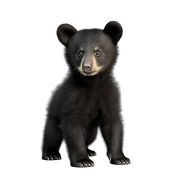 Black Bear, transparent animal profile image