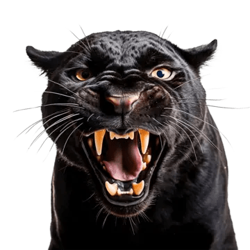 Black Panther, transparent animal profile image