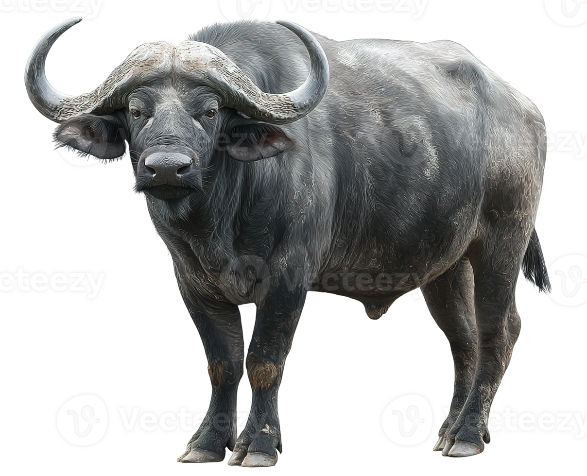 Cape Buffalo, transparent animal profile image