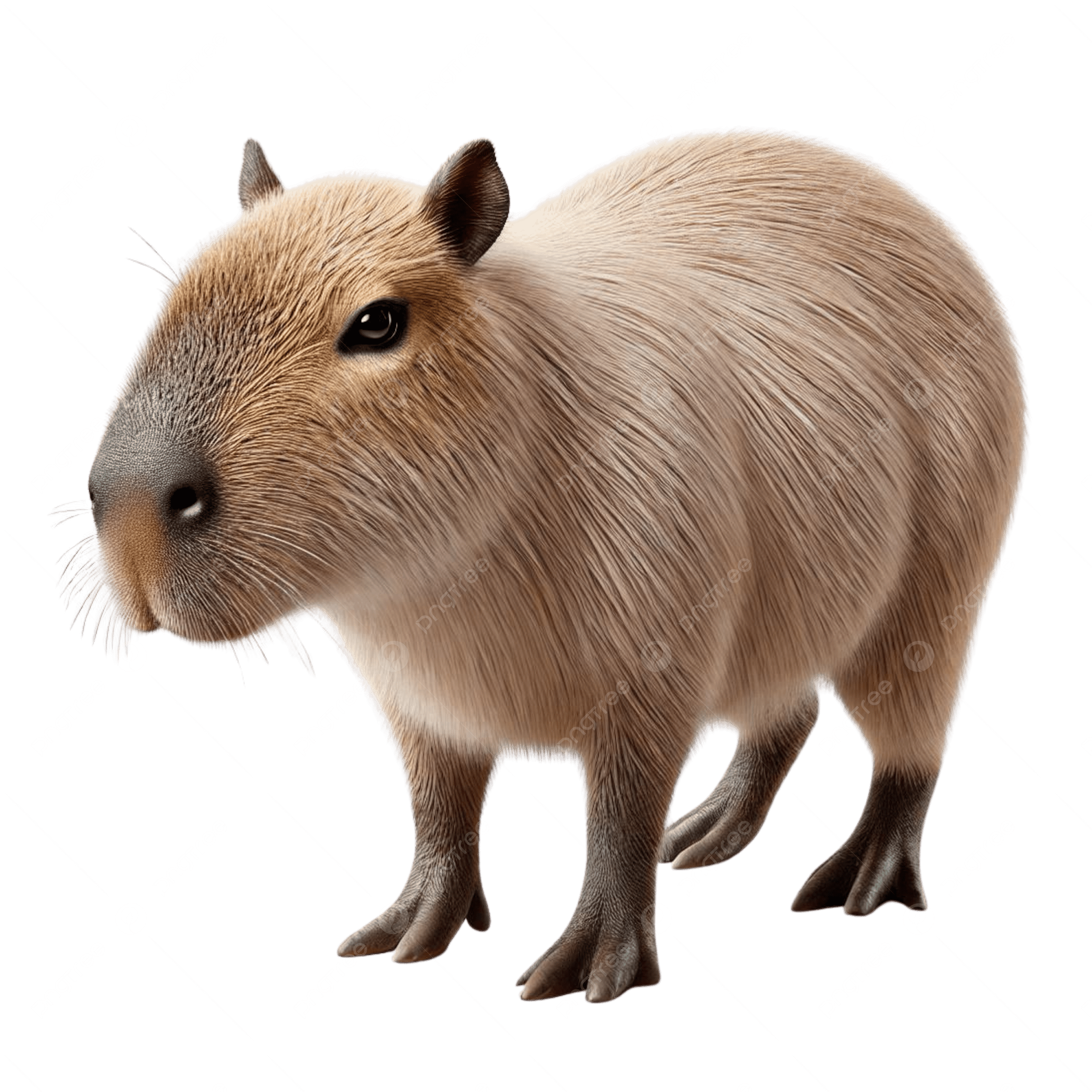 Capybara, transparent animal profile image