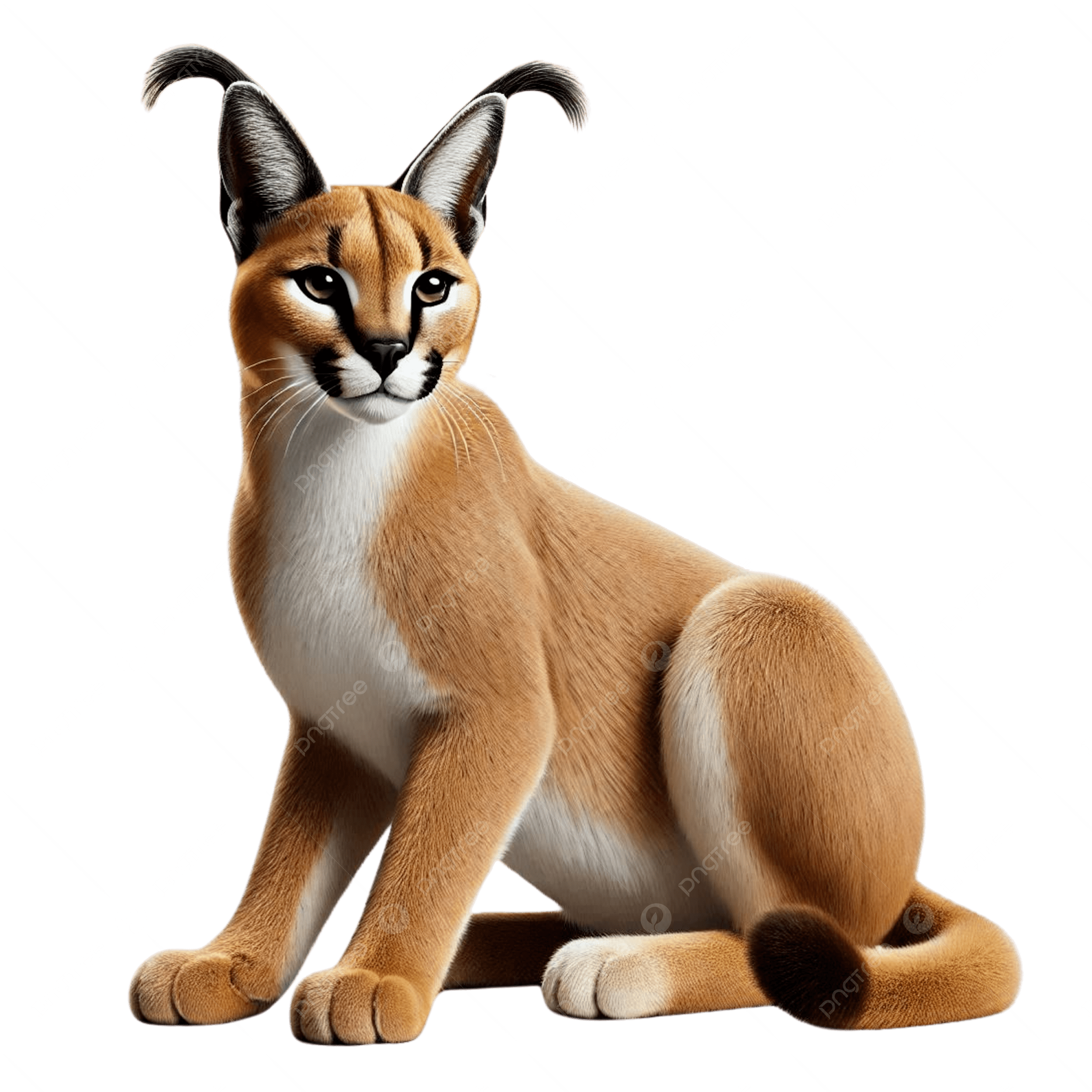 Caracal, transparent animal profile image