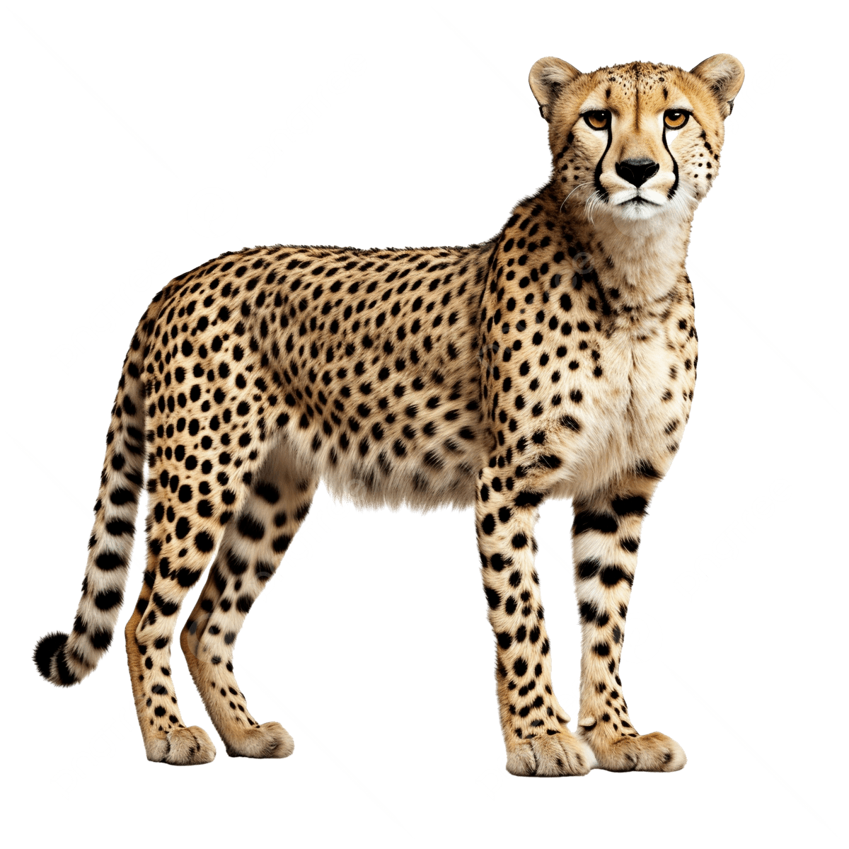 Cheetah, transparent animal profile image