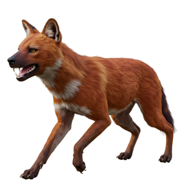 Dhole, transparent animal profile image