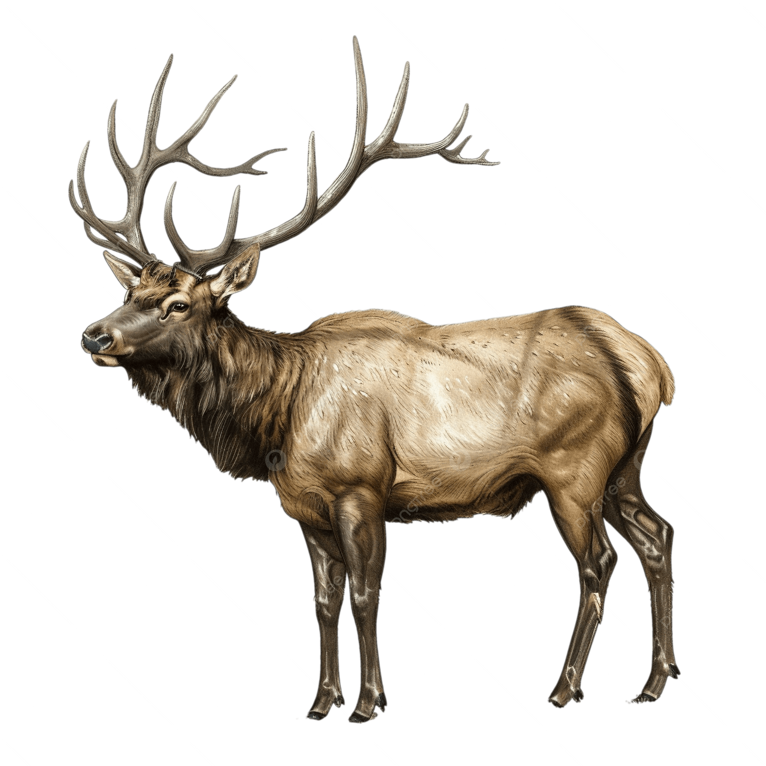 Elk, transparent animal profile image