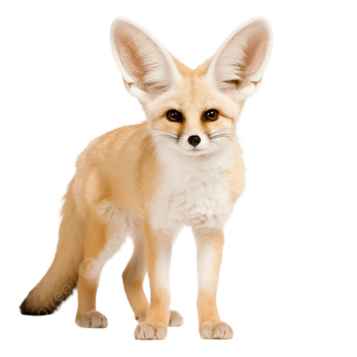 Fennec Fox, transparent animal profile image