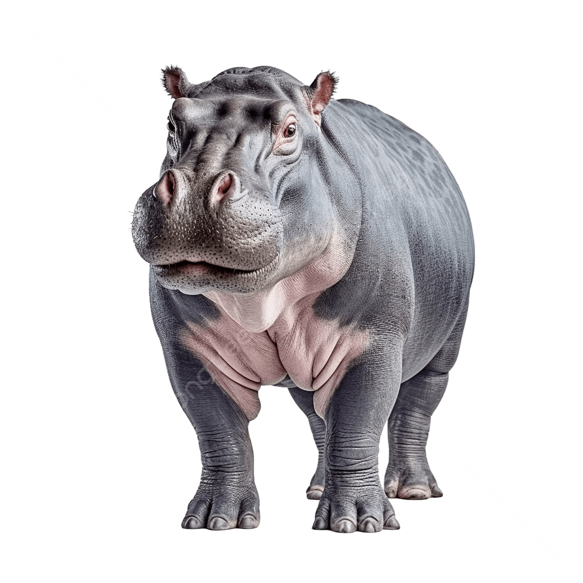 Hippopotamus, transparent animal profile image