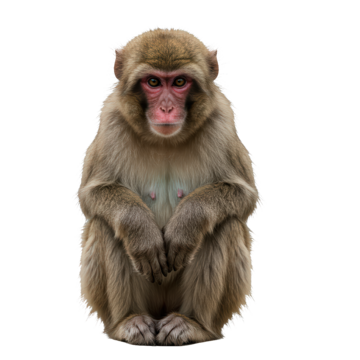 Japanese Macaque, transparent animal profile image