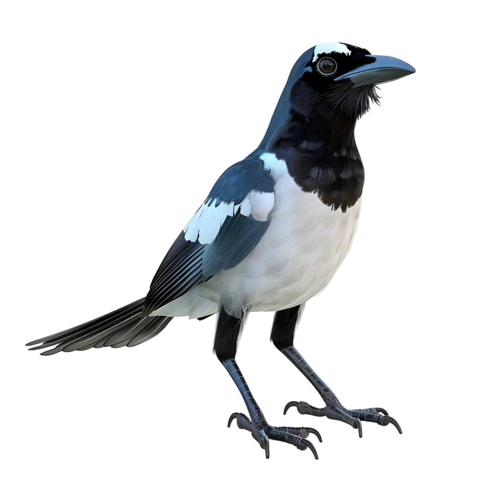 Magpie, transparent animal profile image