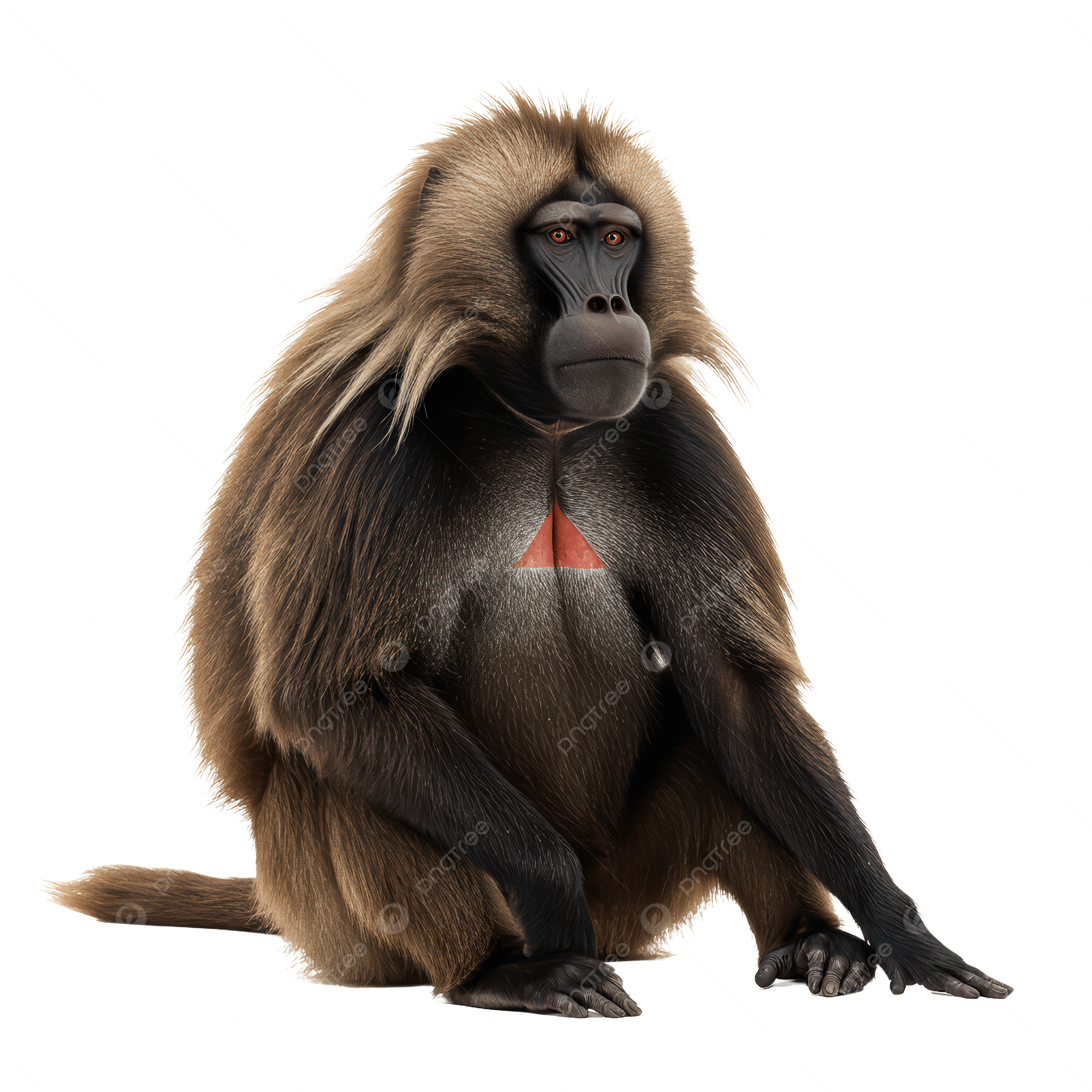 Mandrill, transparent animal profile image