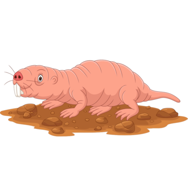 Naked Mole Rat, transparent animal profile image