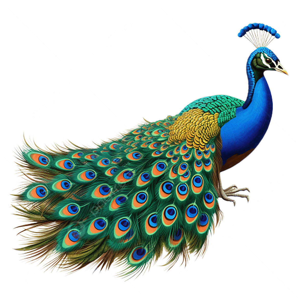 Peacock, transparent animal profile image