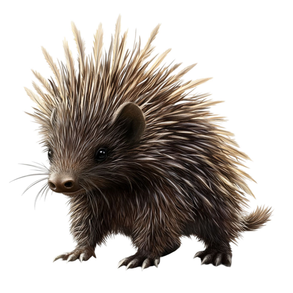 Porcupine, transparent animal profile image