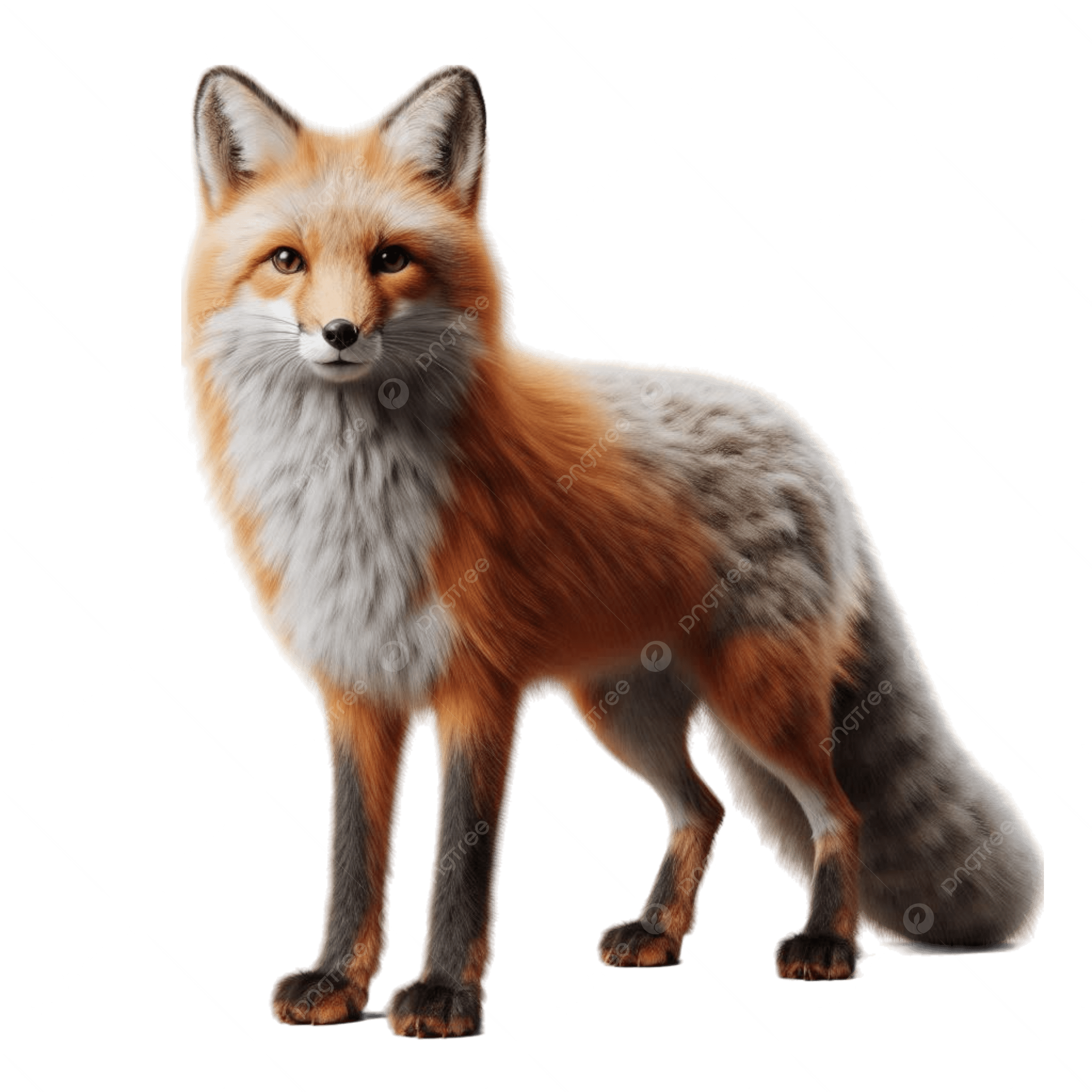 Red Fox, transparent animal profile image