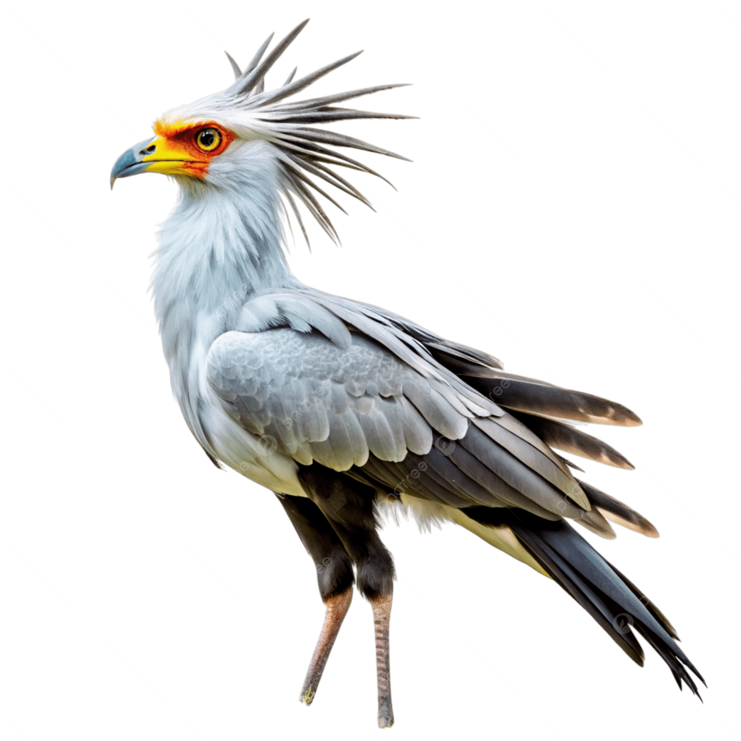 Secretary Bird, transparent animal profile image