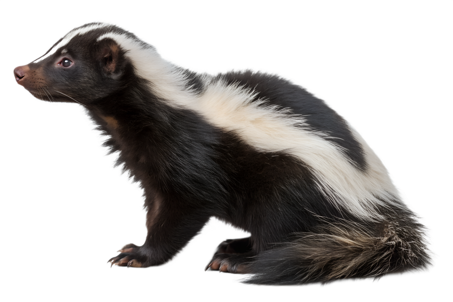Skunk, transparent animal profile image