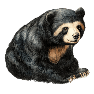 Sloth Bear, transparent animal profile image