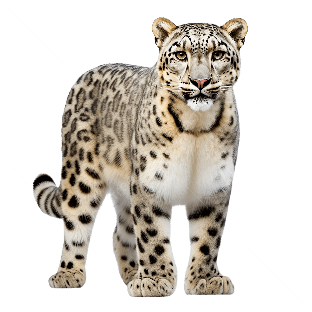 Snow Leopard, transparent animal profile image