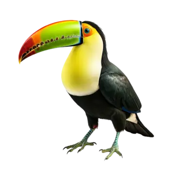 Toucan, transparent animal profile image