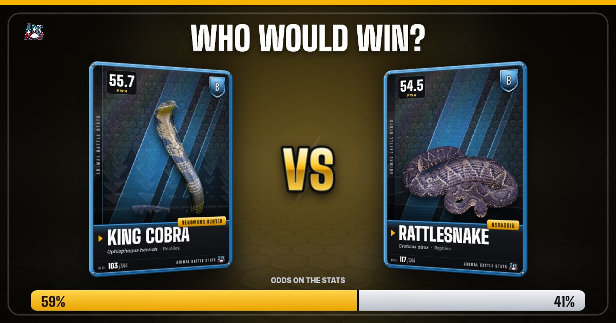 King Cobra vs Rattlesnake: Who Would Win? | Animal Battle Stats